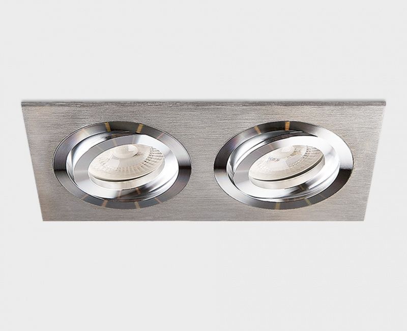SAG203-4 silver/silver светильник встраиваемый поворотный