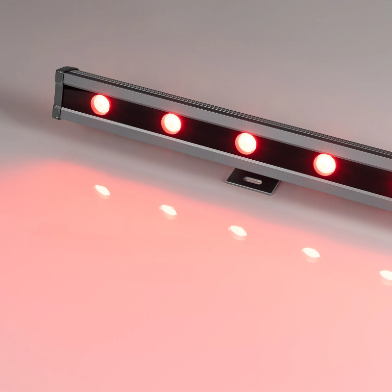Светодиодный прожектор AR-LINE-1000L-48W-24V RGB-Warm3000 (Grey, 15x45 deg, DMX512) (Arlight, Закрытый) 027958