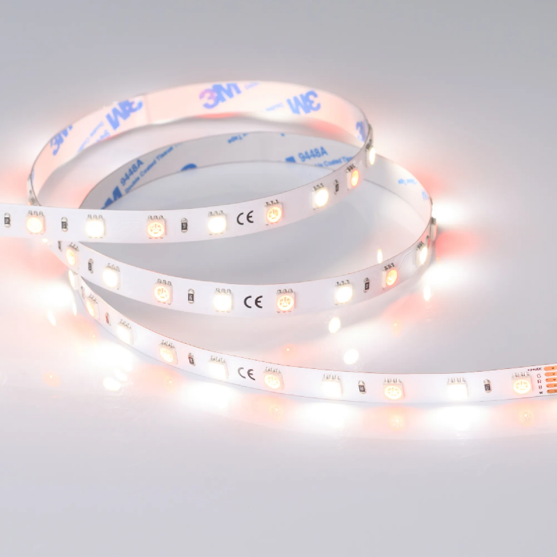 Светодиодная лента RT-B60-10mm 24V RGBW-Day (14.4 W/m, IP20, 5060, 5m) (Arlight, Открытый) 018326(2)