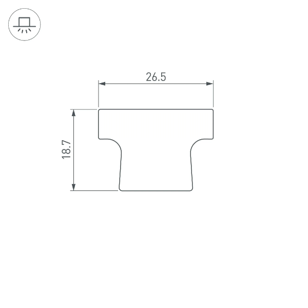 Экран ARH-FLOOR27-H28 OPAL (Arlight, Пластик) 038703