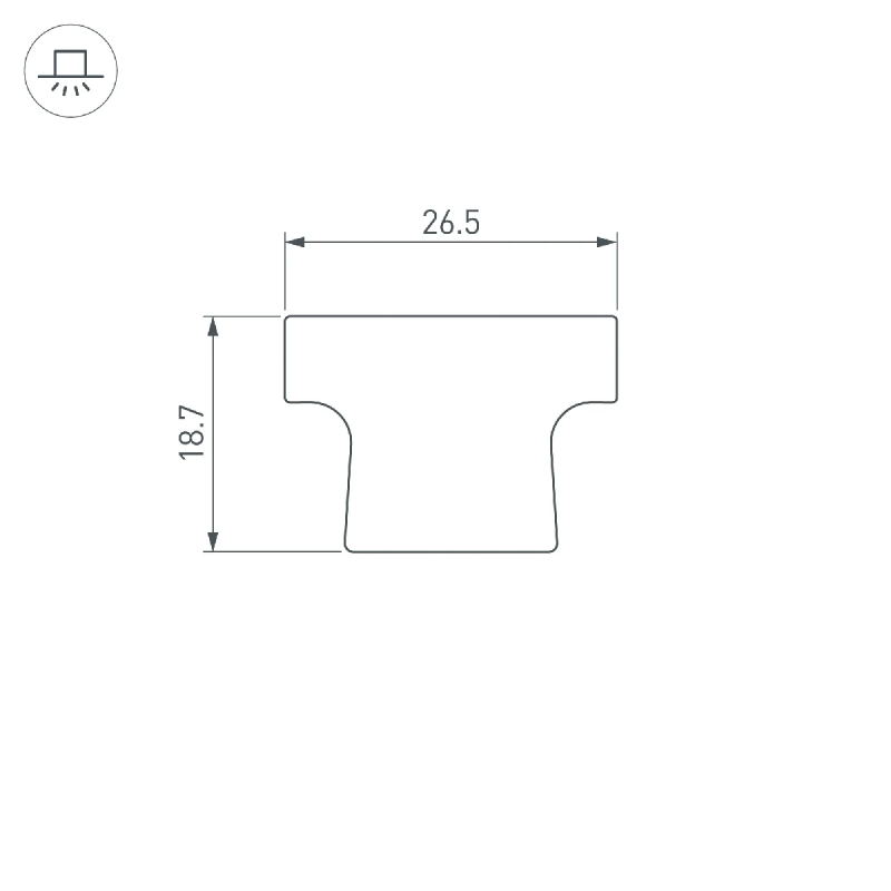 Экран ARH-FLOOR27-H28 OPAL (Arlight, Пластик) 038703