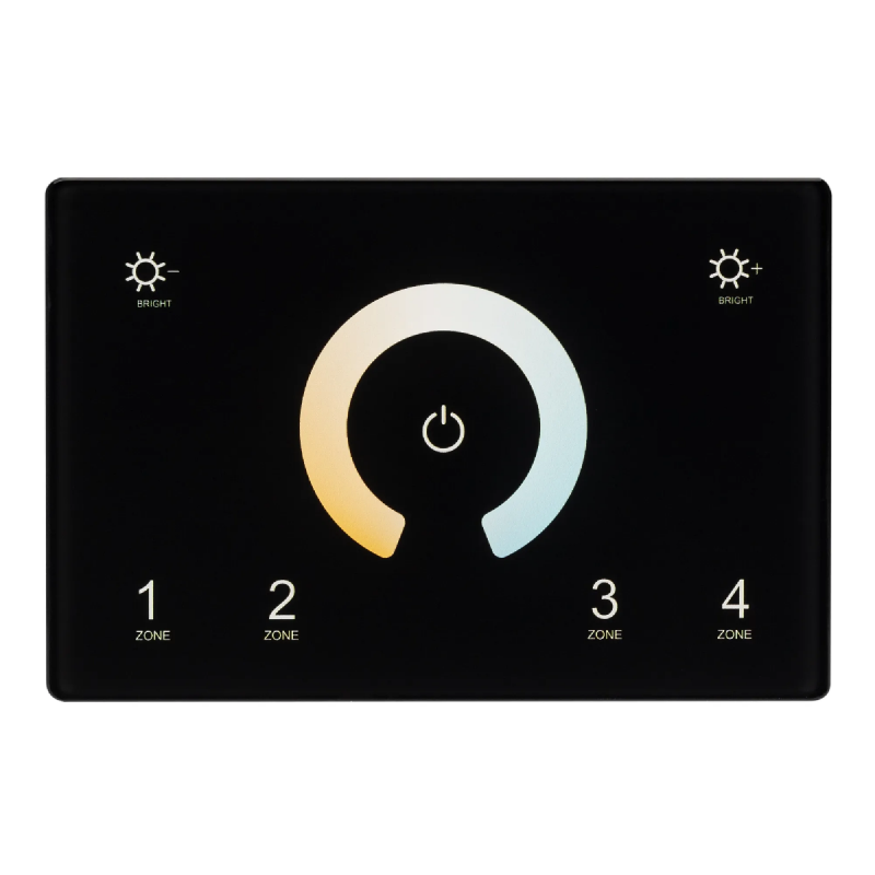 Панель Sens SMART-P81-MIX Black (230V, 4 зоны, 2.4G) (Arlight, IP20 Пластик, 5 лет) 028401