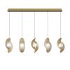 Подвесной светильник MD24030035-5B brass/amber