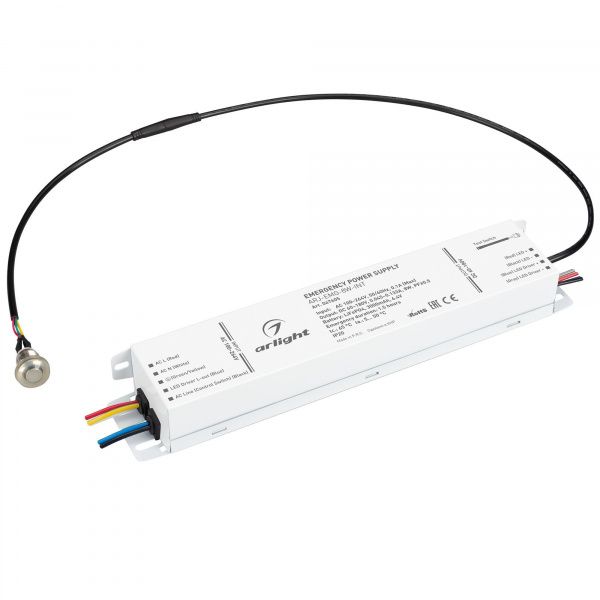 Блок аварийного питания ARJ-EMG-8W-INT (60-180V, 1.5H, LiFePO4) (Arlight, IP20 Металл, 5 лет) 047605