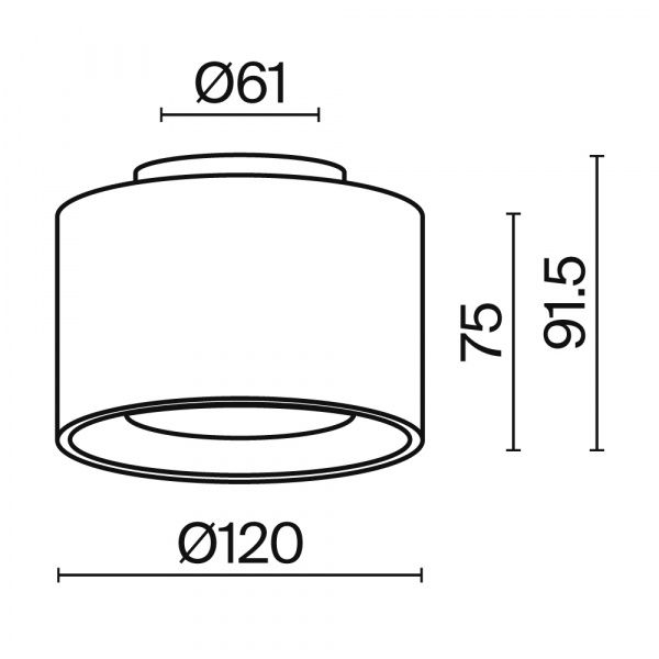 Потолочный светильник Technical C009CW-L16W