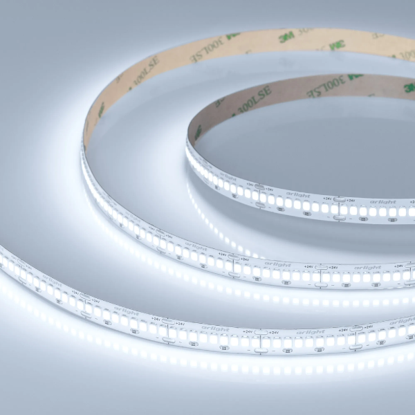Светодиодная лента ULTRA-A288-10mm 24V White6000 (17 W/m, IP20, 5m) (Arlight, высок.эфф.200 лм/Вт) 054928