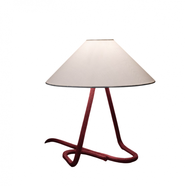 Настольная лампа Contardi Hat Japanese red / White linen