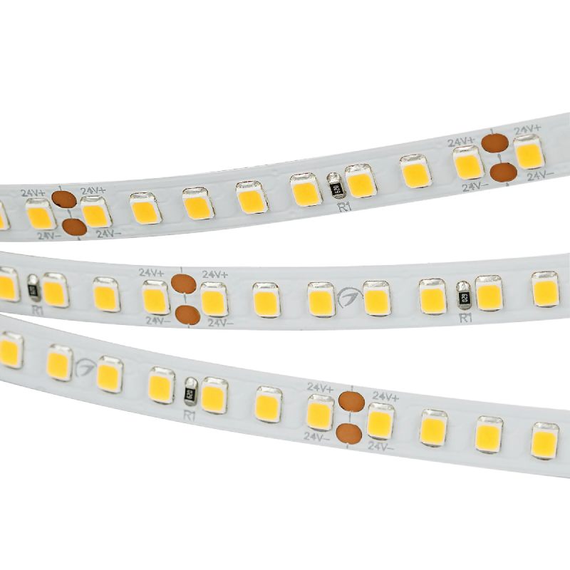 Светодиодная лента RT-A160-8mm 24V White6000 (12 W/m, IP20, 2835, 5m) (Arlight, высок.эфф.150 лм/Вт) 024534(2)
