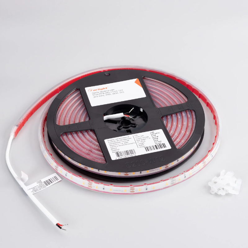 Светодиодная лента герметичная RTW-PFS-A60-11mm 12V Day4000 (4.8 W/m, IP68, 2835, 5m) (Arlight, -) 033664
