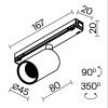 Уличный трековый светильник Outdoor O-TR02-1-S-8WB3K