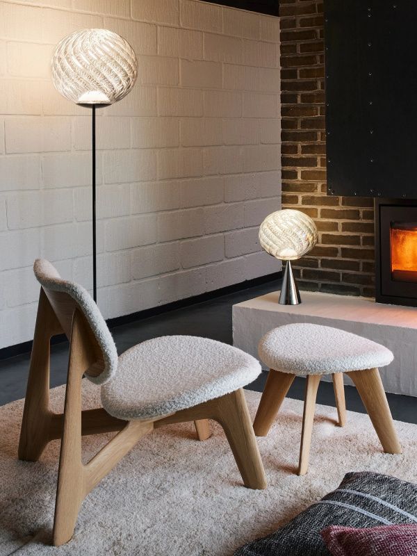 Настольная лампа Tom Dixon Whirl Cone Fat Silver/silver LED