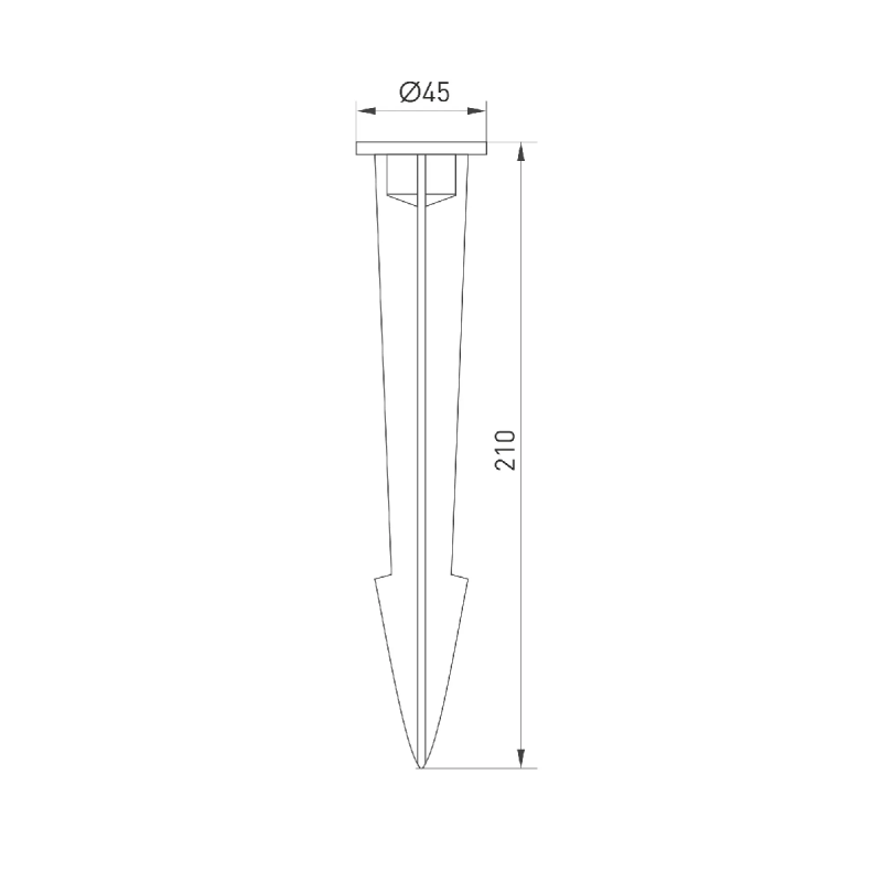 Основание для светильника ALT-SPIKE-210 (BK) (Arlight, Металл) 024889