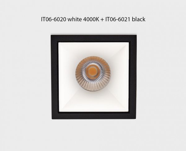 IT06-6020 white 4000K + IT06-6021 white светильник встраиваемый