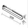 Уличный трековый светильник Outdoor O-TR02-1-S-12WB3K