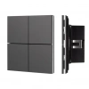 INTELLIGENT ARLIGHT Кнопочная панель KNX-304-23-IN Black (BUS, Frameless) (IARL, IP20 Металл, 2 года) 039663