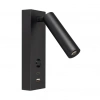 Светильник SP-BED-CHARGE-S60x125-3W Warm3000 (BK, 20 deg, 230V, USB-A, USB-C) (Arlight, IP20 Металл, 3 года) 029629(1)