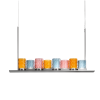 Подвесной светильник Italamp Galatea 815/PL8 Chrome/Silver/Multicolor