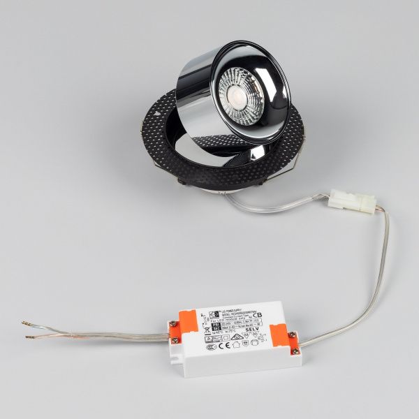 Светильник SP-PLURIO-BUILT-TRIMLESS-R120-9W Warm3000 (BK-CHR, 36 deg, 230V) (Arlight, IP20 Металл, 3 года) 038064