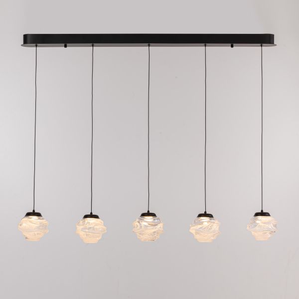 Подвесной светильник MD25030003-5B matt black/clear
