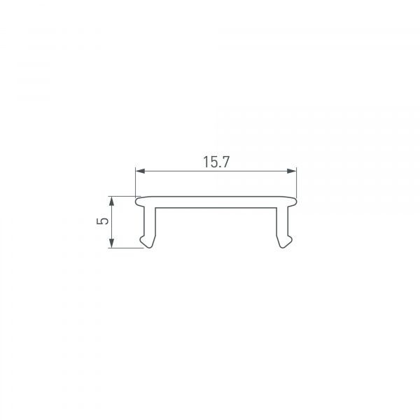 Экран LINE-2000 MARBLE GREY (Arlight, Пластик) 058283