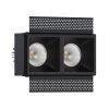 Встраиваемый светодиодный светильник Ledron RISE SQ H KIT2 LED 3K Black
