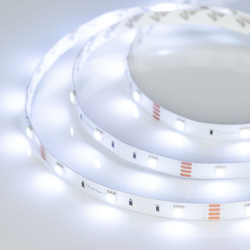 Светодиодная лента RT-B30-10mm 12V RGB (7.2 W/m, IP20, 5060, 5m) (Arlight, Открытый) 010596(2)