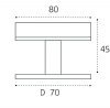 IT08-8016 white адаптер к треку для светильника