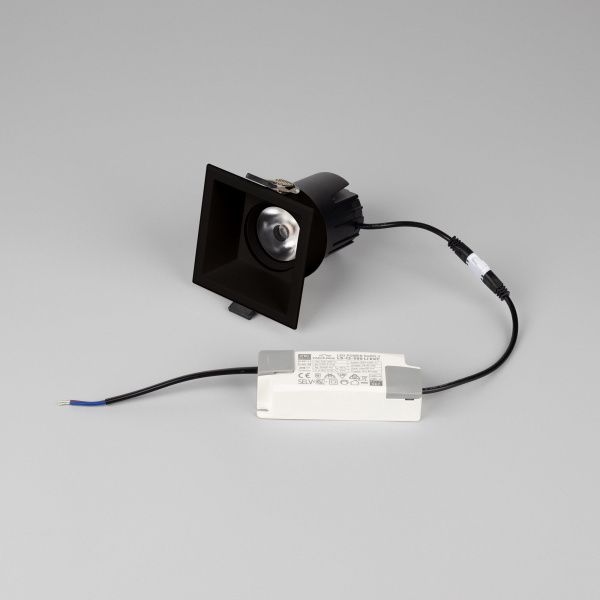 Светильник MS-FLOW-BUILT-S85x85-12W Day4000 (BK, 15 deg, 230V) (Arlight, IP20 Металл, 5 лет) 055900