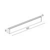 Настенный светодиодный светильник Ledron Long GW-M066/65 White