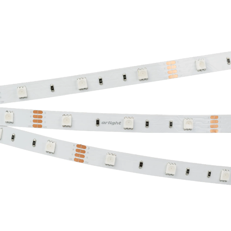 Светодиодная лента RT-B30-10mm 12V RGB (7.2 W/m, IP20, 5060, 5m) (Arlight, Открытый) 010596(2)