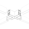 Угол S2-LINE-3360-X90 крестовой (Arlight, Металл) 021238