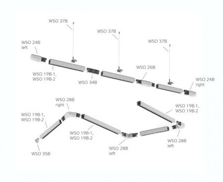 WSO 560 соединитель угловой гибкий (WSO 560 white)