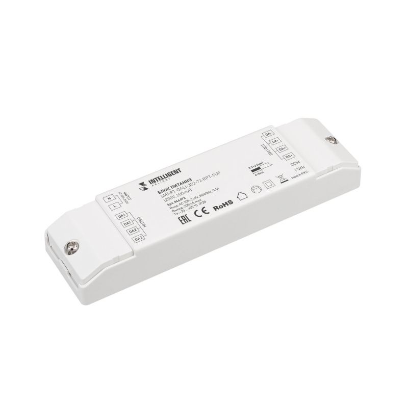 INTELLIGENT ARLIGHT Блок питания шины SMART-DALI-302-72-RPT-SUF (230V, 200mA) (IARL, IP20 Пластик, 5 лет) 046473