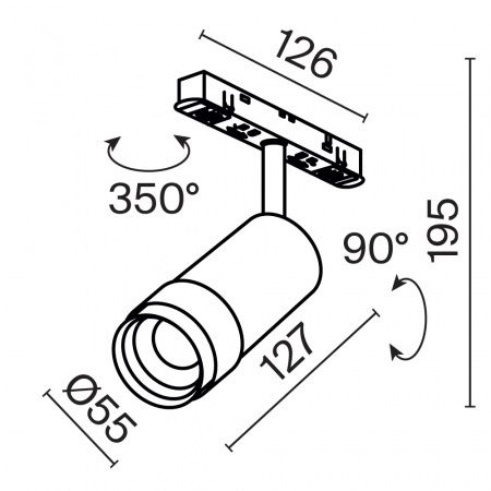 Трековый светильник Technical TR211-1-12W3K-Z-W