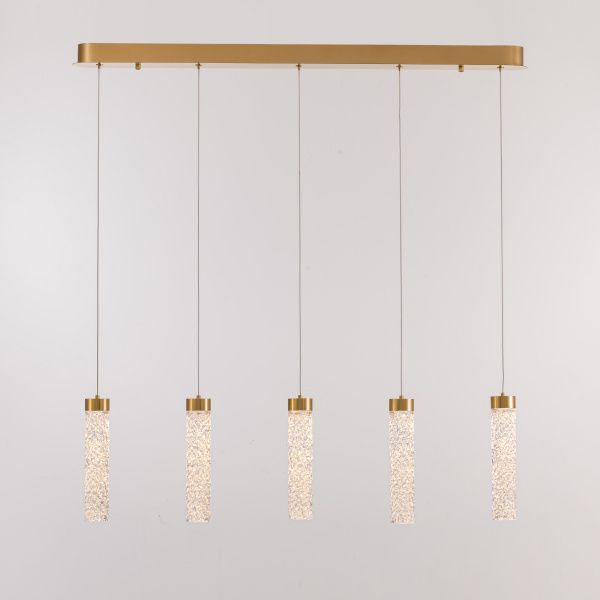 Подвесной светильник MD24030028-5B brass/clear