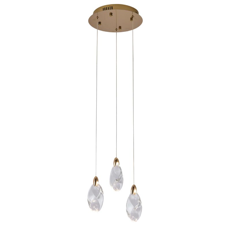 Подвесной светильник OD2439-3 gold/clear