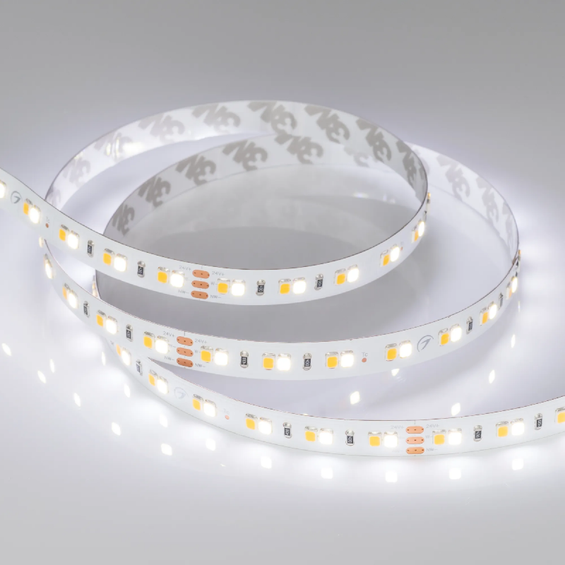 Светодиодная лента RT-A140-10mm 24V White-MIX (19.2 W/m, IP20, 2835, 5m) (Arlight, Изменяемая ЦТ) 024508(2)