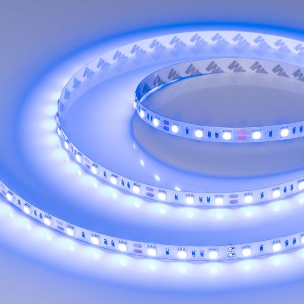 Светодиодная лента RT-B60-10mm 12V Blue (14.4 W/m, IP20, 5060, 5m) (Arlight, Открытый) 012336(2)