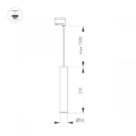 Светильник LGD-PIPE-TRACK-HANG-4TR-R50-9W Day4000 (GD, 40 deg, 230V) (Arlight, IP20 Металл, 3 года) 037409