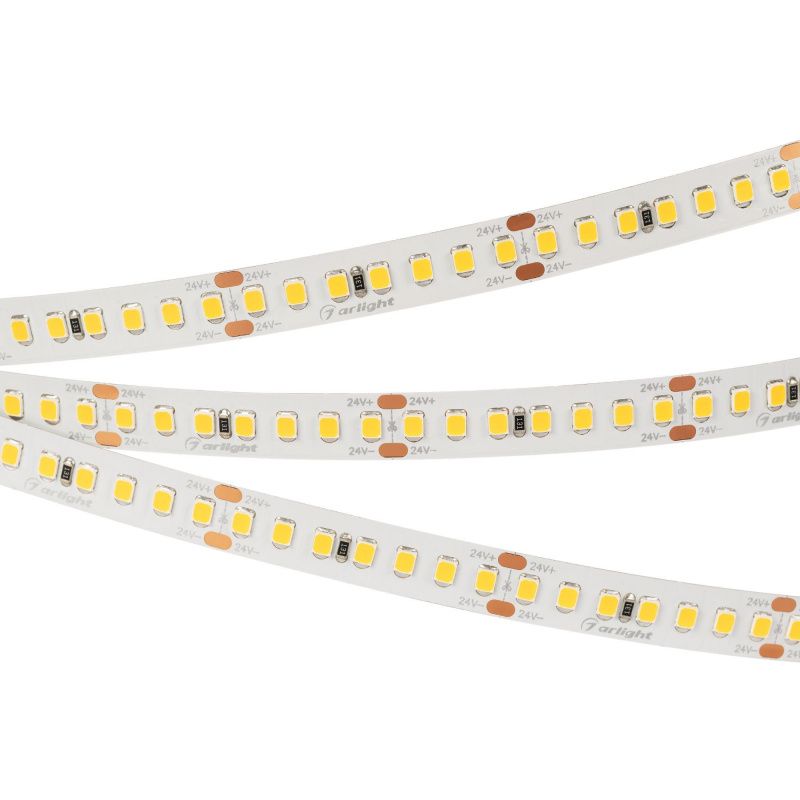 Светодиодная лента RT 2-5000 24V Cool 8K 3x (2835, 840 LED, LUX) (Arlight, 17 Вт/м, IP20) 019092(1)