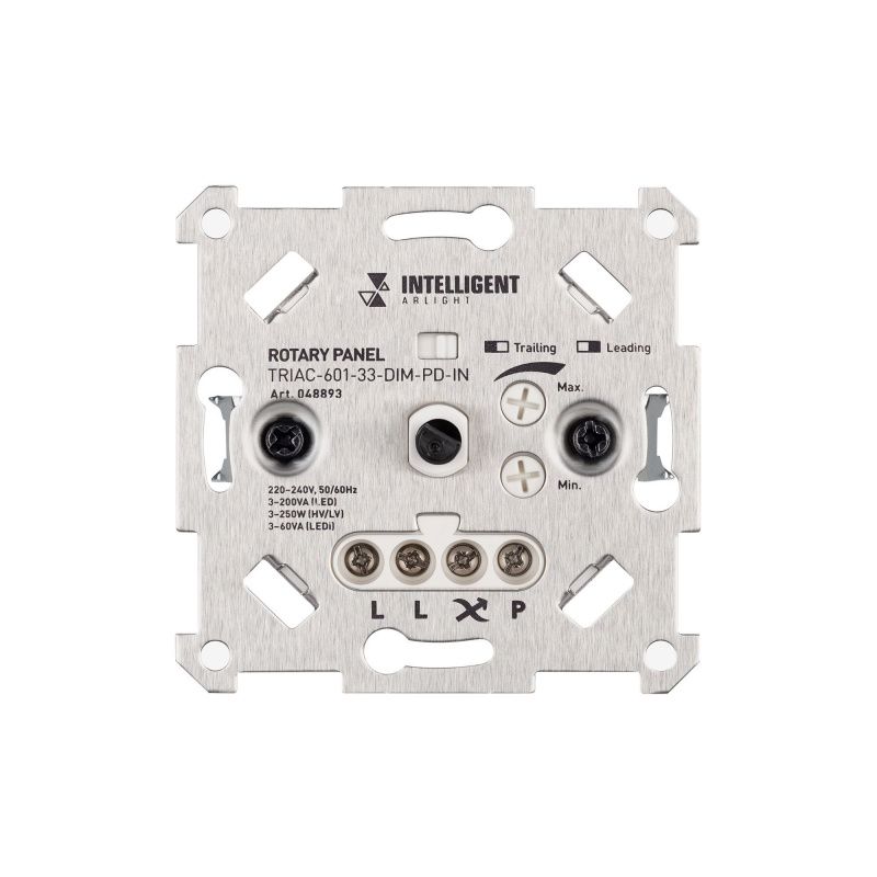 INTELLIGENT ARLIGHT Роторная панель TRIAC-601-33-DIM-PD-IN (230V, 1x1A, Механизм) (IARL, IP20 Металл, 3 года) 048893