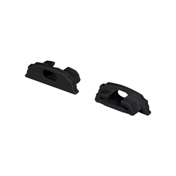 Заглушка ARH-BENT-W18 BLACK с отверстием (Arlight, Пластик) 039589