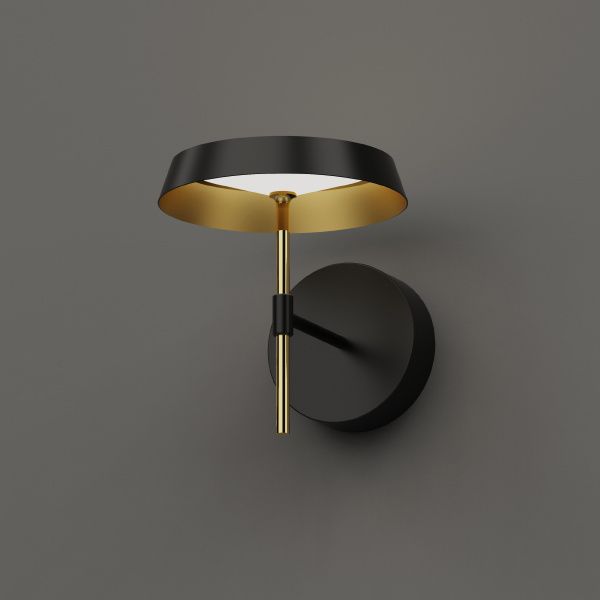 Настенный светильник MB18001061-1A  black/gold