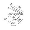 Трековый светильник Technical TR032-2-5W4K-M-BW