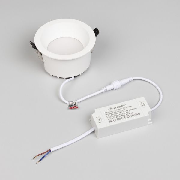 Светильник MS-DROP-BUILT-R105-14W Day4000 (WH, 85 deg, 230V) (Arlight, IP54 Металл, 5 лет) 040340