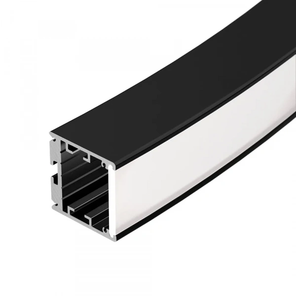 Профиль SL-ARC-3535-D1500-W90 BLACK (1180мм, дуга 1 из 4) (Arlight, Алюминий) 026599