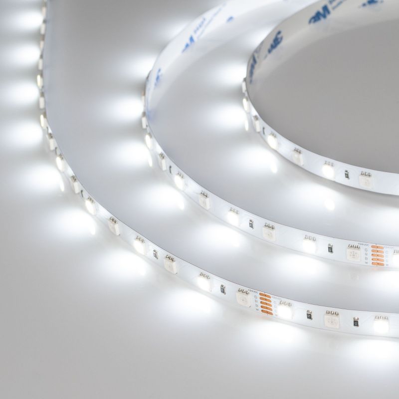 Светодиодная лента RT-B60-10mm 24V RGBW-White (14.4 W/m, IP20, 5m) (Arlight, Открытый) 018325(3)