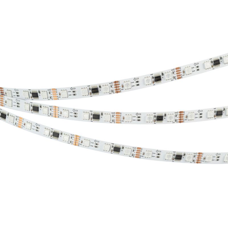 Светодиодная лента DMX-B60-10mm 12V RGB-PX3 (14 W/m, IP20, 5m) (Arlight, -) 039174(1)