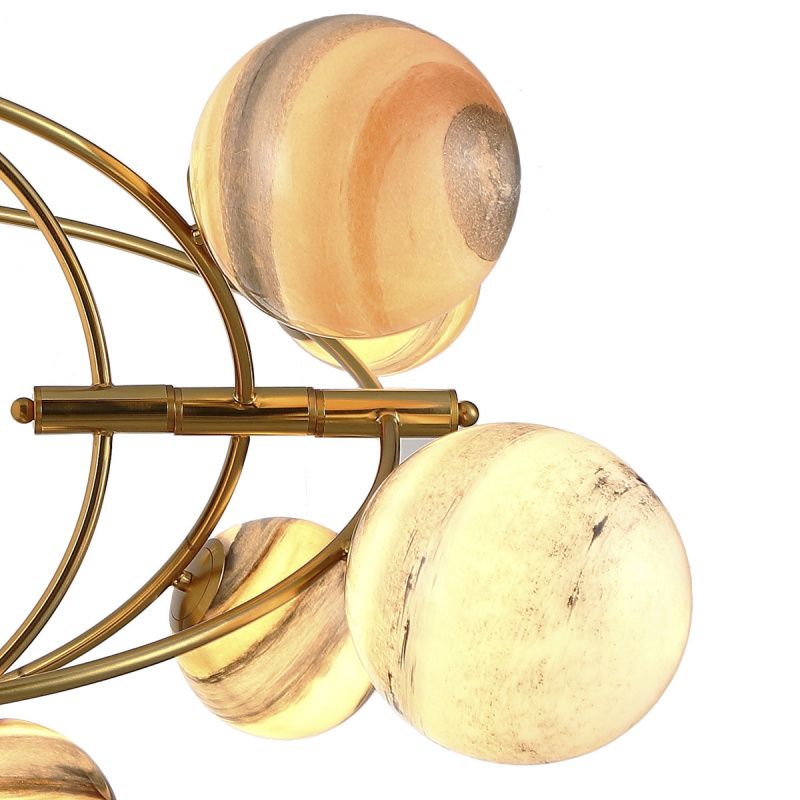 Люстра Planet 13B brass