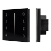 Панель Sens SMART-P17-DIM Black (230V, 4 зоны, 2.4G) (Arlight, IP20 Пластик, 5 лет) 028129